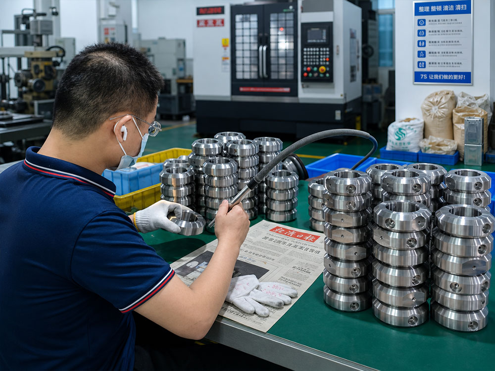 圆形零件批量检验与清洁